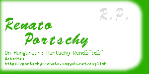 renato portschy business card